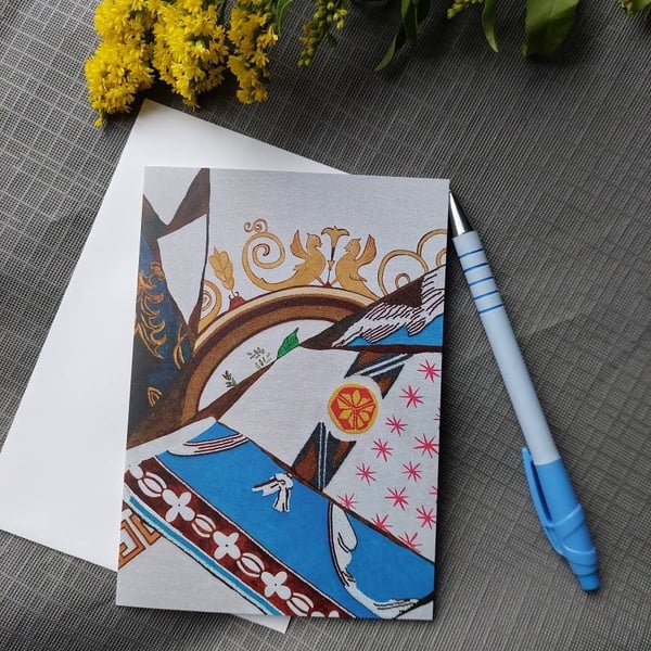 Abstract blank greeting card