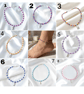 Personalised Seed Bead Anklets