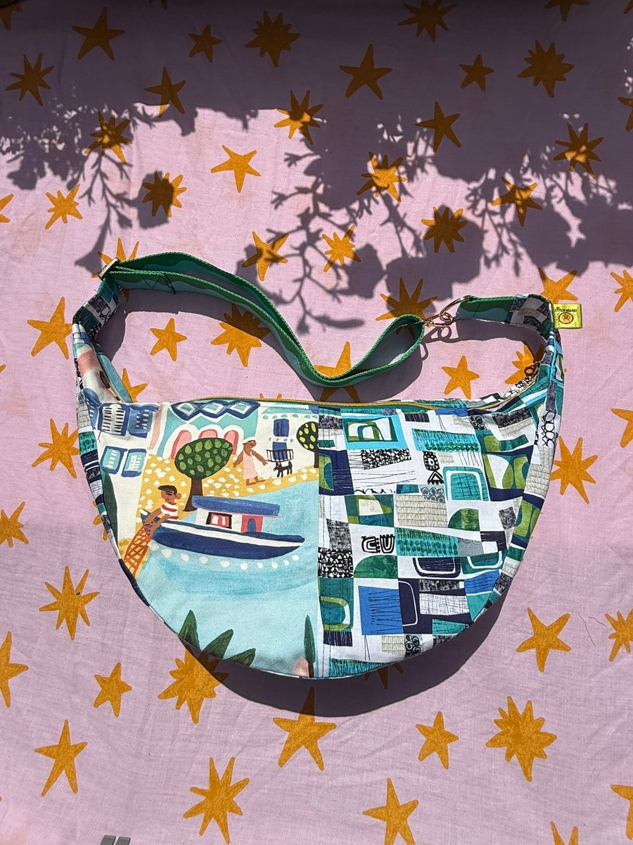One of a Kind Handmade Crossbody Bag - Hanging at the Harbour!