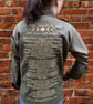 Women’s Rights Embroidered Army Shirt, Repurposed Military Jacket 