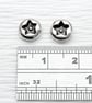 Small star ear studs handmade from solid sterling silver - Image 3