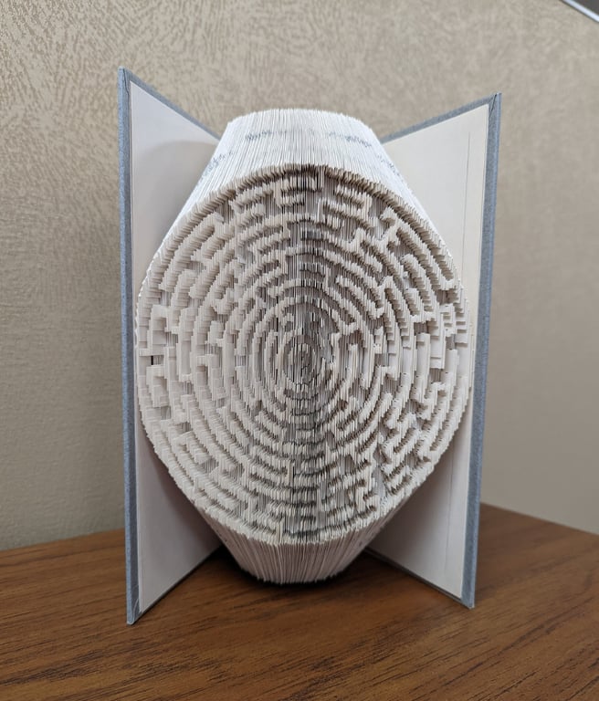 Maze - Circle COMBI Book Folding Pattern - EMAILED PDF PATTERN