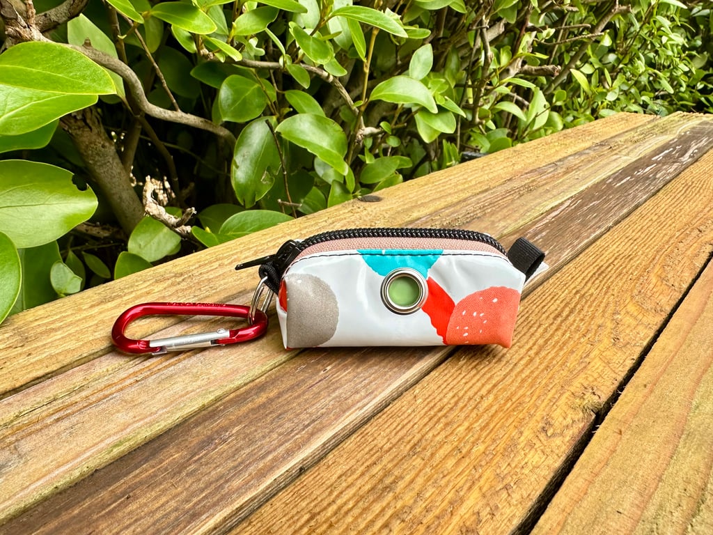 Repurposed Dog Poo Bag Holder Made From Pool Toy - Llama Swimming Ring