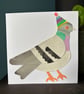 Pigeon Bird Birthday Card