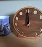 Moon phase lunar clock - handmade, walnut and Scottish oak