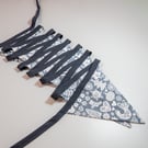 Scandi Grey - 15 flag fabric bunting
