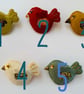 Autumn Jewel Birdie Felt Brooch  - Image 2