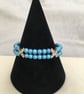Pretty Aqua Blue Wirework Bangle - Image 1