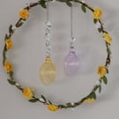 Easter Sun Catcher Easter Egg Suncatcher glass Beads OOAK
