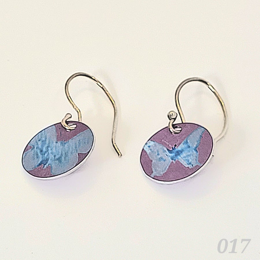 017 - Handmade Aluminium and Silver Reversible Earrings