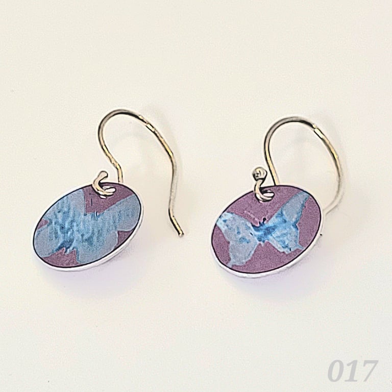 017 - Handmade Aluminium and Silver Reversible Earrings
