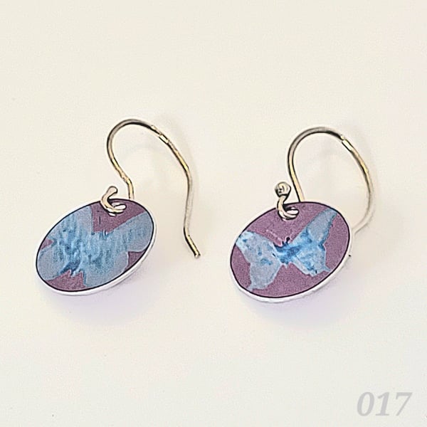 017 - Handmade Aluminium and Silver Reversible Earrings
