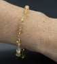 Citrine gold filled handmade gemstone link bracelet : Scorpio Libra gift - Image 5