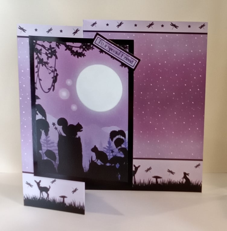 Evening Forest Card, To A Special Friend 