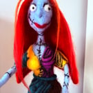 Needle Felted Sally Skellington Nightmare Before Christmas Collectable Doll 