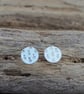 Studs - Handmade sterling silver ampersand stud earrings, unisex earring studs - Image 6