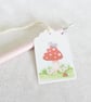 Toadstool Gift Tags - set of 4 tags - Image 3