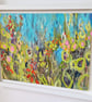 'An afternoon rain shower' mix medium- floral abstract- original painting - Image 1
