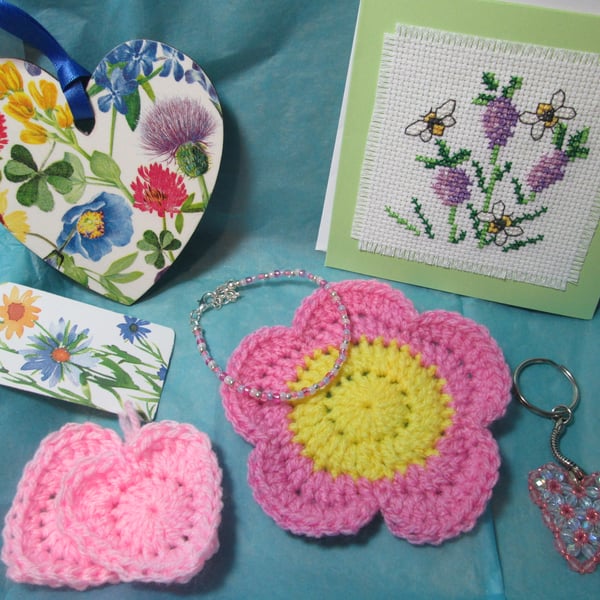 Handmade hug in a box gift set 