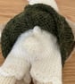 Small Hand Knitted Rabbit in Dress and Cardigan - Image 5