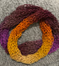 Knitted Infinity Scarf – Sunset Sparkle - Image 1