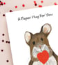 Blank card mouse heart hug all occassions - Image 2