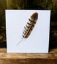 Common Buzzard Feather Acrylic Painting 