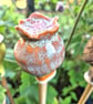 Stoneware Cane Topper – Nature Inspired