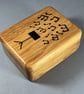 Handcrafted Oak Jewellery Box with Musical Note Inlay  - Image 5