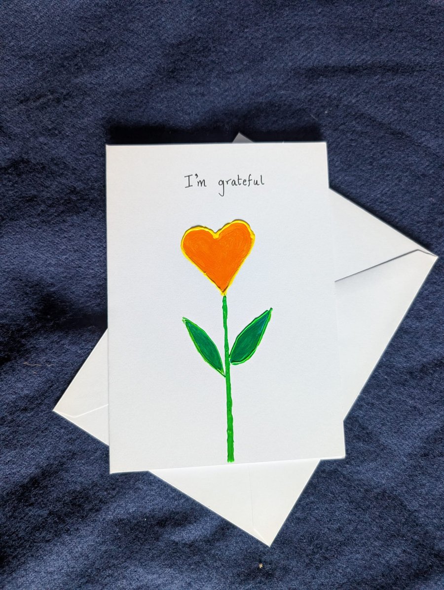 Hand Painted Greeting Card