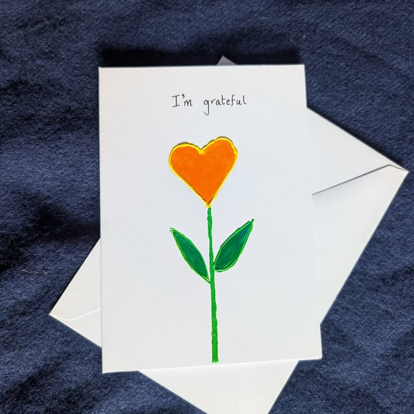 Hand Painted Greeting Card