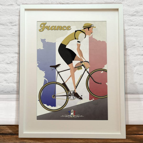 Tour De France Print A3