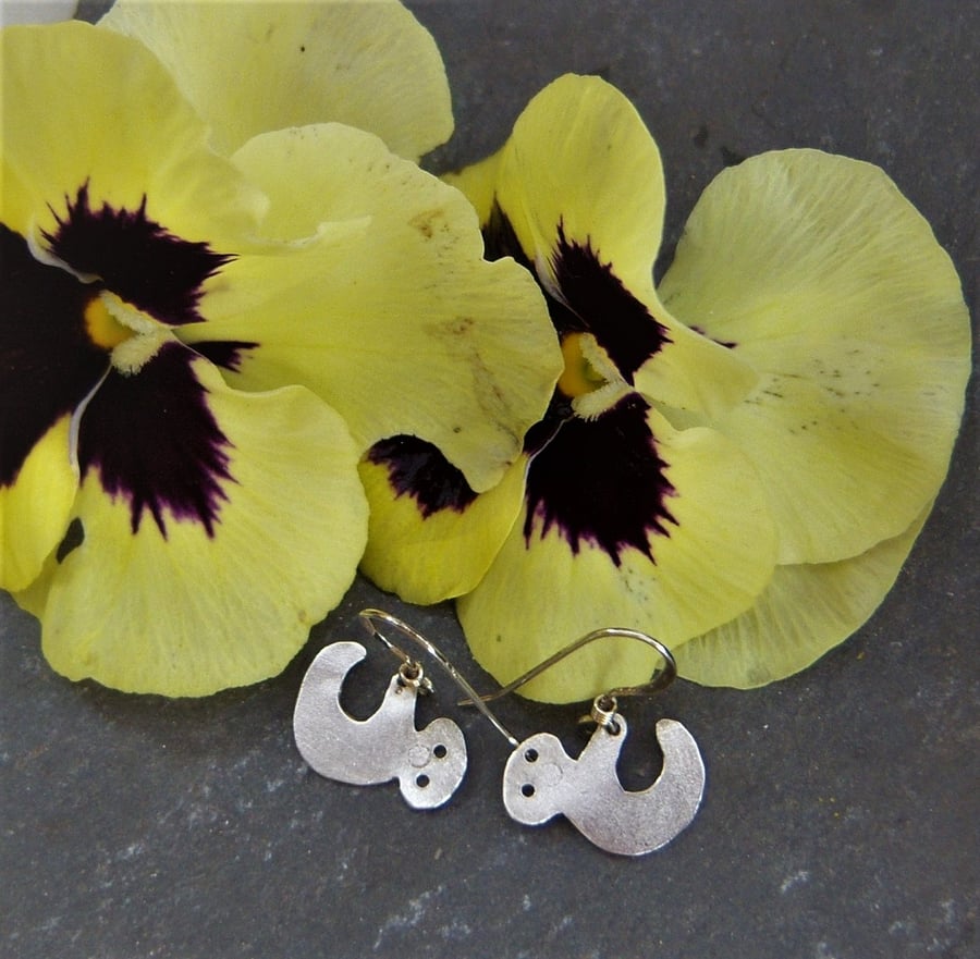 Silver sloth deals earrings