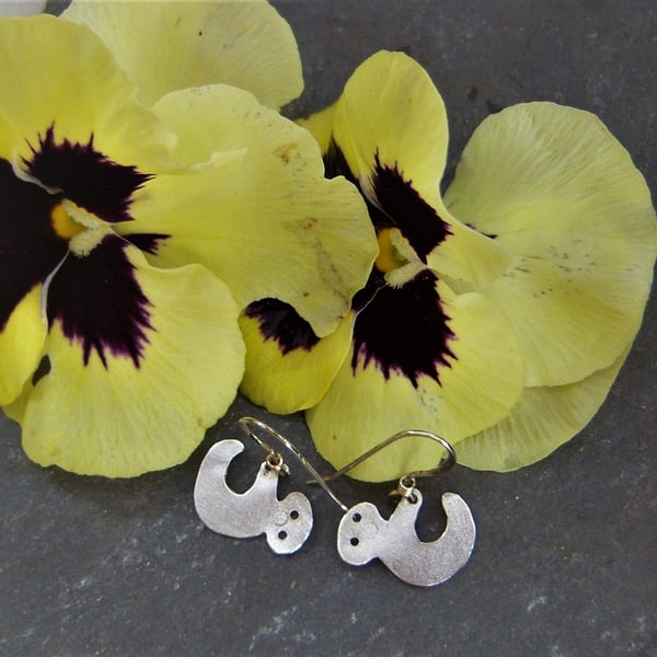 Sloth earrings in sterling silver