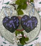 Bluebell hand-painted slate heart ornament - Image 7