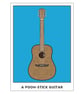 A Pooh-Stick Guitar Postcard - Image 1