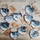Super Cute Coastal Heart Keyrings