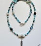 Feather Seed Bead Multicoloured Necklace  - Image 4