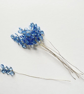 (FS21G navy blue) 10 Stems Handmade Crystal Bead Leaf Sprays with Gold Stems