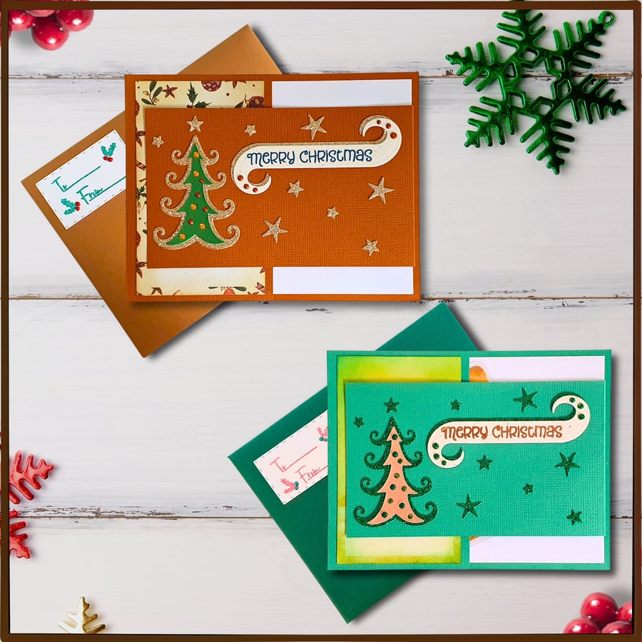 Merry Christmas Gift Card Holder, Gift Wallet, Gift Voucher Holder - Card