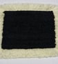 Cream & Black Square Foot Rug - Image 1