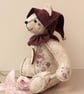 Handmade teddy bear, OOAK keepsake artist bear, hand sewn collectable bear