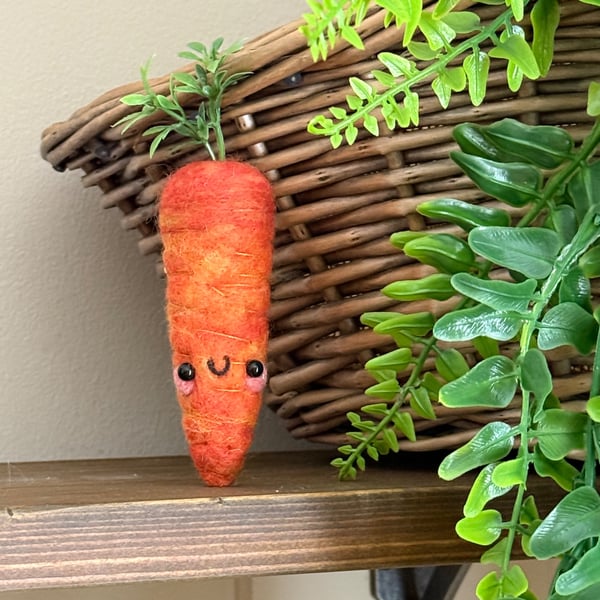 Needle Felted Carrot Doll