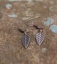 Copper & Bronze Leaf Earrings - Woodland Inspired Autumn Jewellery - Image 2