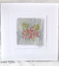 HAND EMBROIDERED FLORAL GREETINGS CARD
