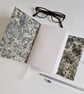 Grey Leather Journal or Notebook, lined with marble paper, A6, gift for him - Image 7