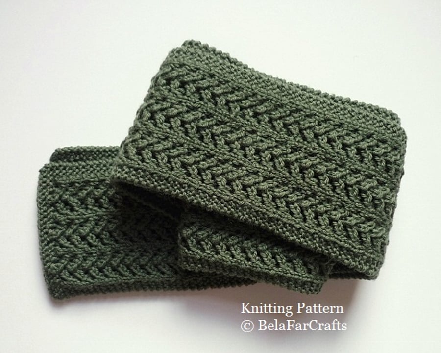 KNITTING PATTERN - Skinny Lace Scarf - Gift for knitters