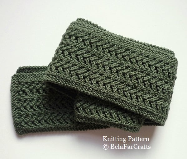 KNITTING PATTERN - Skinny Lace Scarf - Gift for knitters