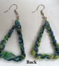 Triangle Wool Earrings - Image 2