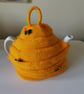 Hand Knitted Teapot Cosy - 6 Cup Teapot Cosy - Kitchen Accessory - Bee Gift